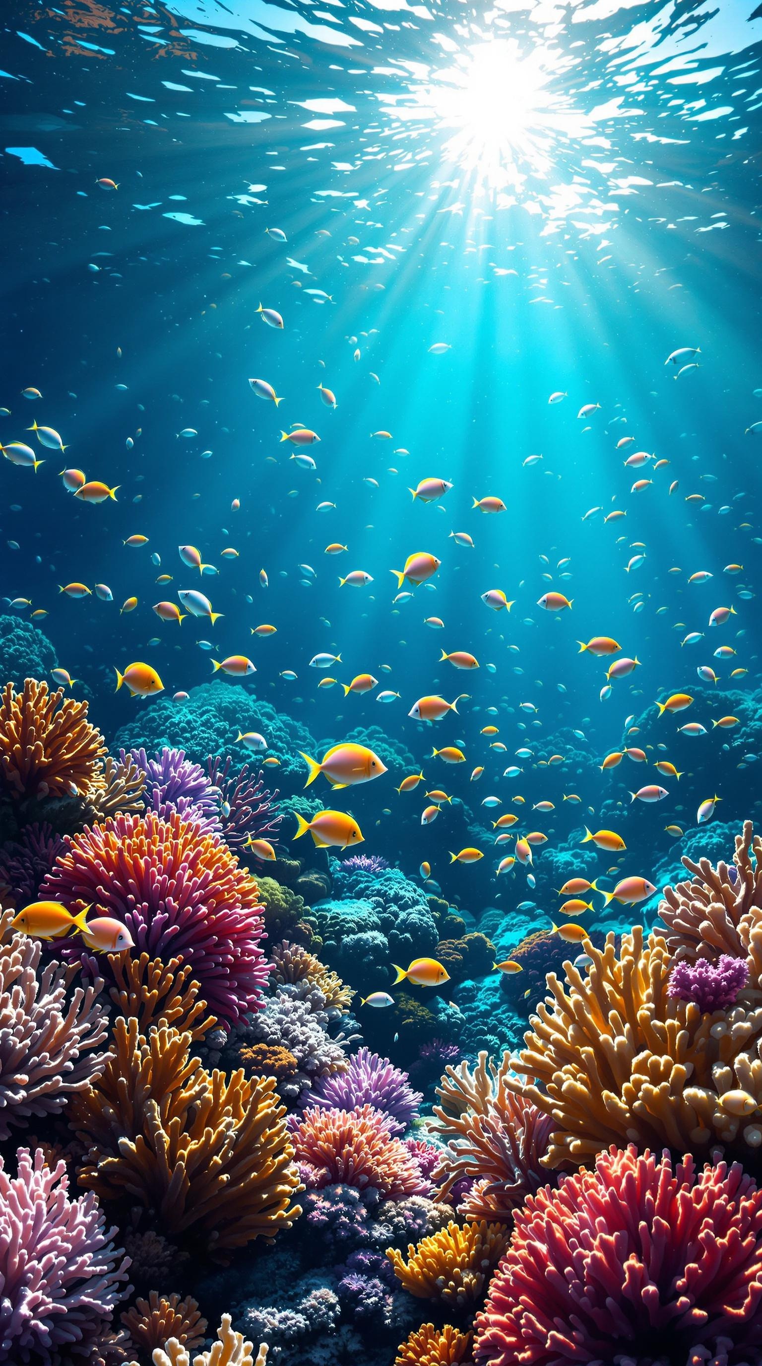 Vibrant Underwater Coral Reef