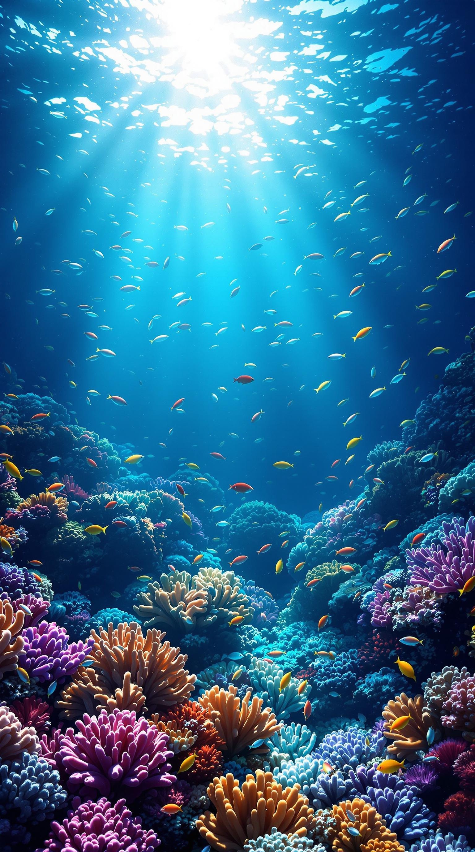 Vibrant Underwater Reef Scene