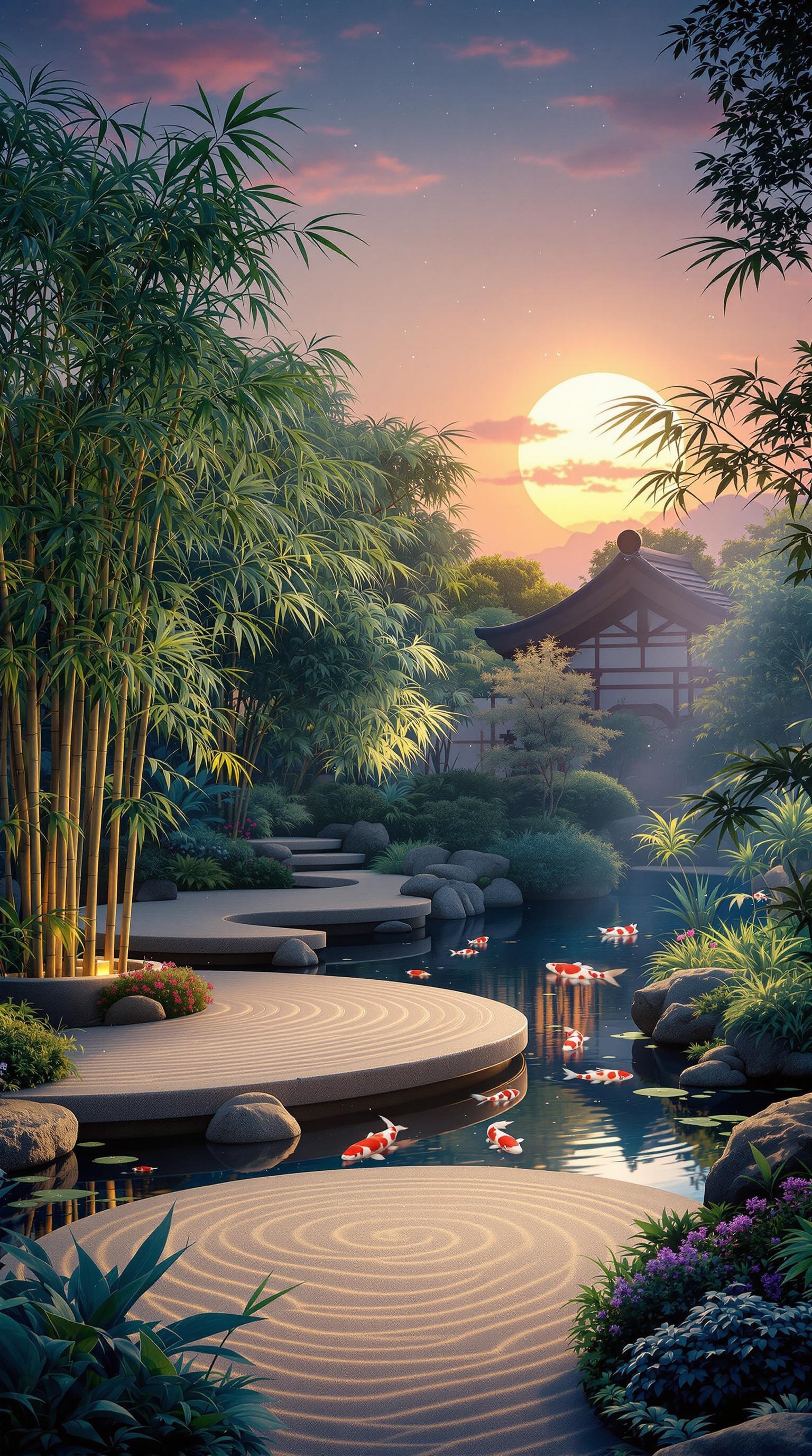 Zen Garden Twilight